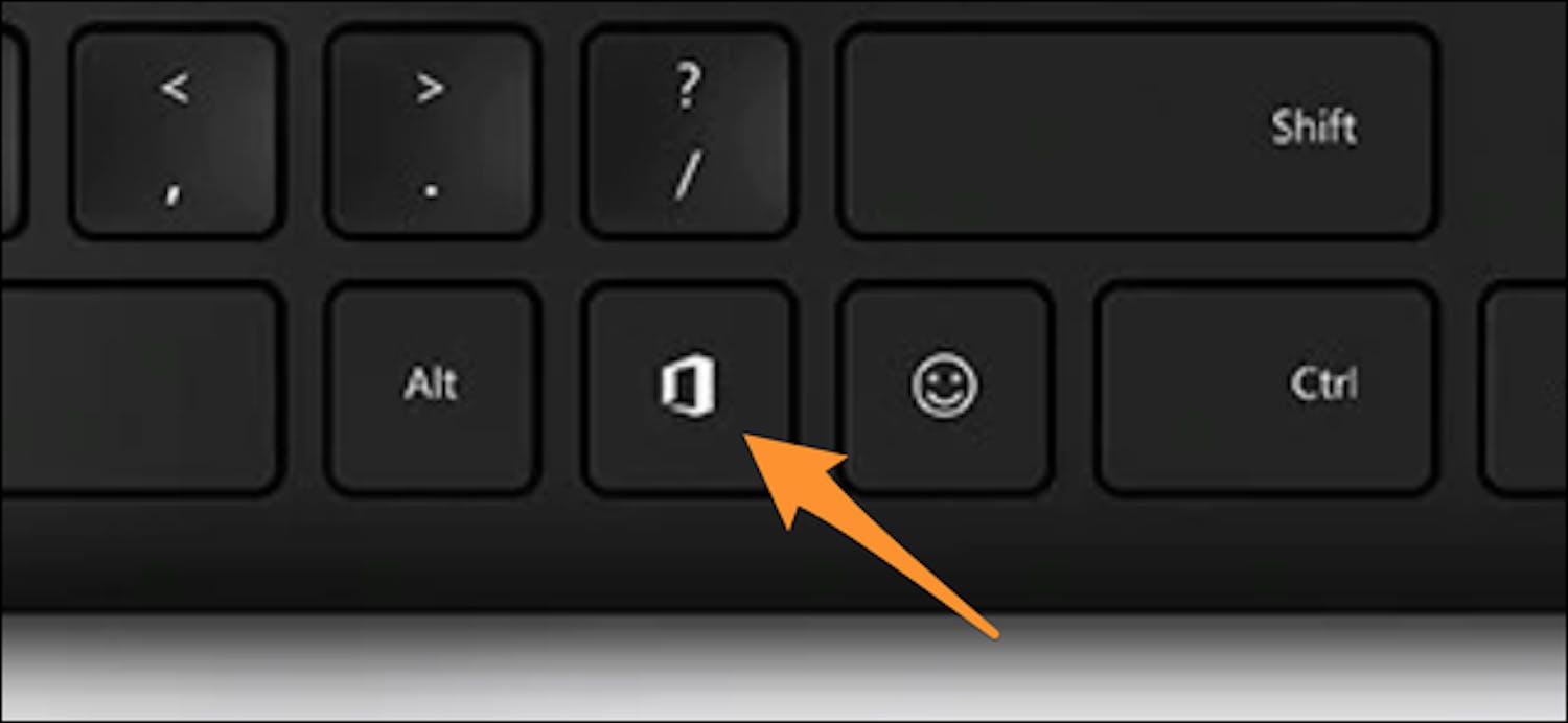 Office-tast på Windows-tastatur fra Microsoft Office-tast på Windows-tastatur fra Microsoft